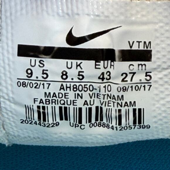 Nike Air Max 270 Running Shoes Men 9.5 White Blue AH8050-110 Low Top Lace Up Gym - Picture 2 of 11